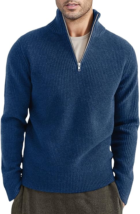 Drune | Stylischer Zipper Pullover für Herren (italienisches Design)