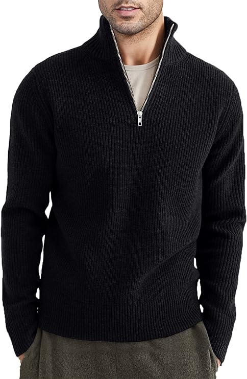 Drune | Stylischer Zipper Pullover für Herren (italienisches Design)
