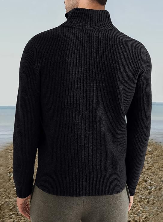 Drune | Stylischer Zipper Pullover für Herren (italienisches Design)