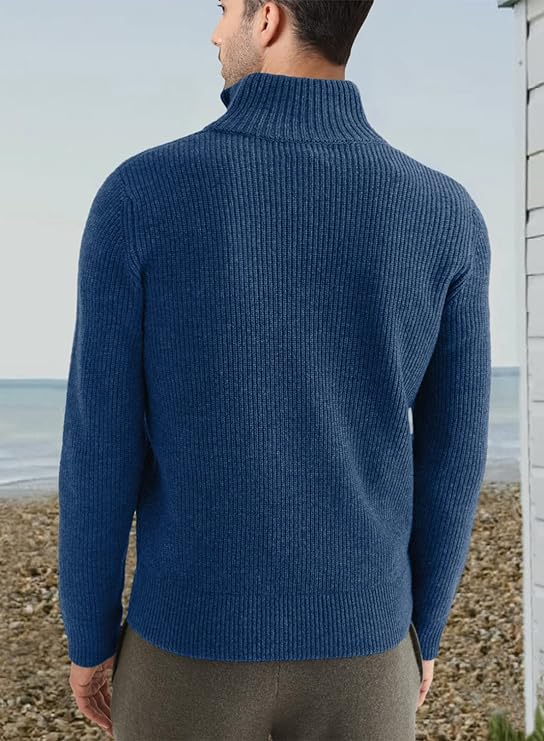 Drune | Stylischer Zipper Pullover für Herren (italienisches Design)