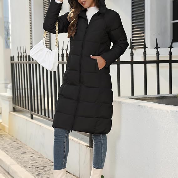 Drune - Kapuze - Lang - Daunenjacke - Damenjacke
