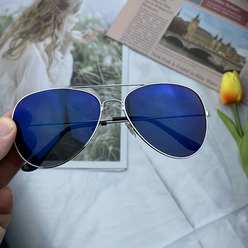 Drune | Klassische Aviator-Sonnenbrille mit Goldenem Rahmen für Damen