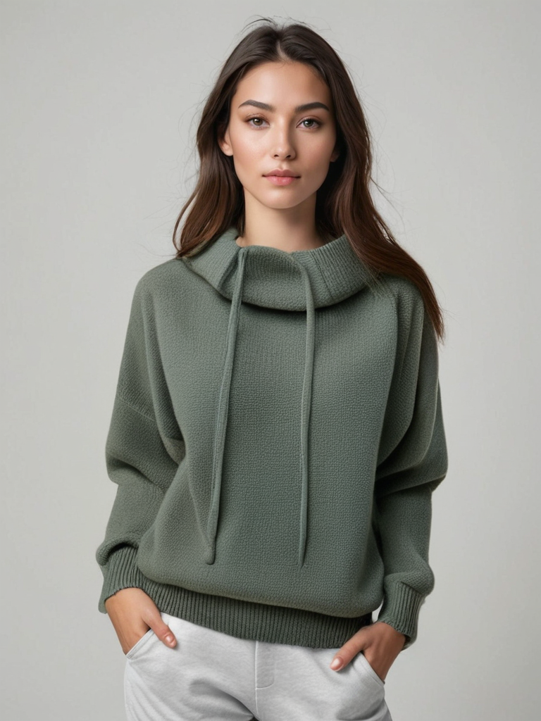Drune | Stilvoll Strick-Hoodie für Frauen