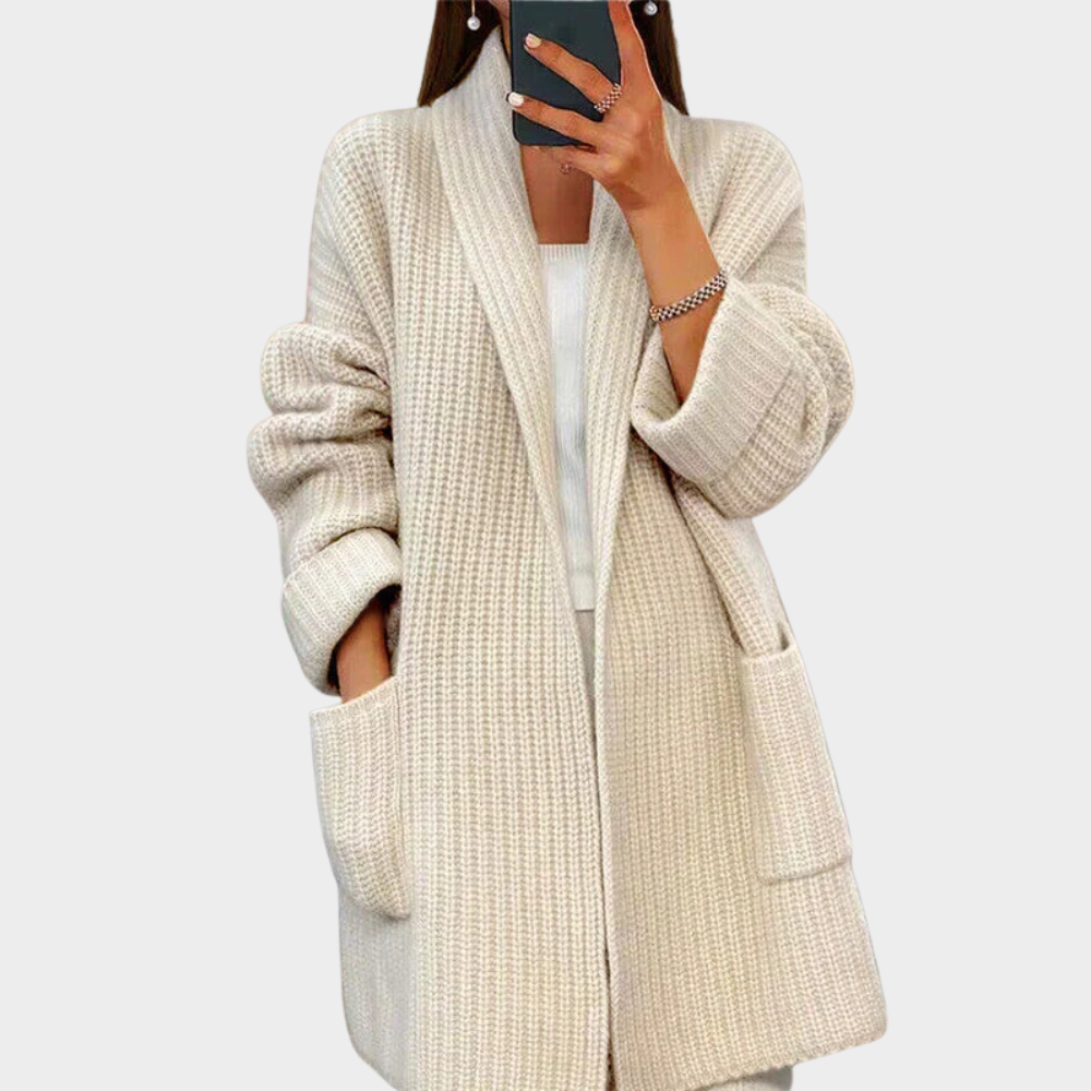 Drune | gestrickter Woll-Cardigan-Pullover