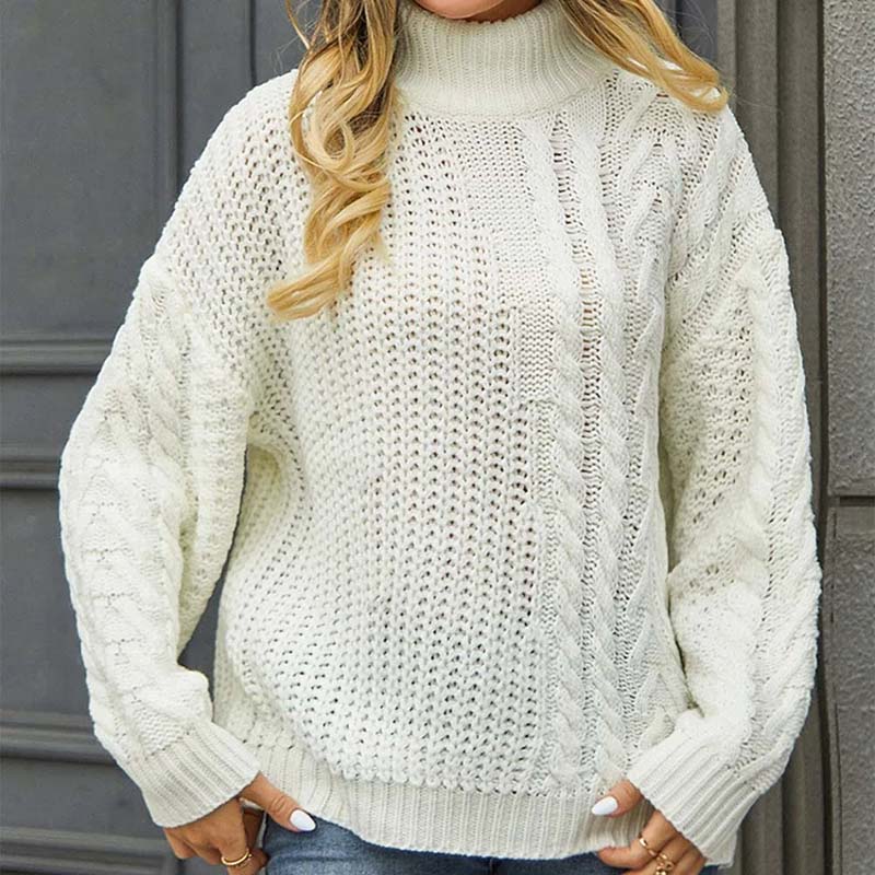 Drune | Zopfmuster Strickpullover im Klassischen Design