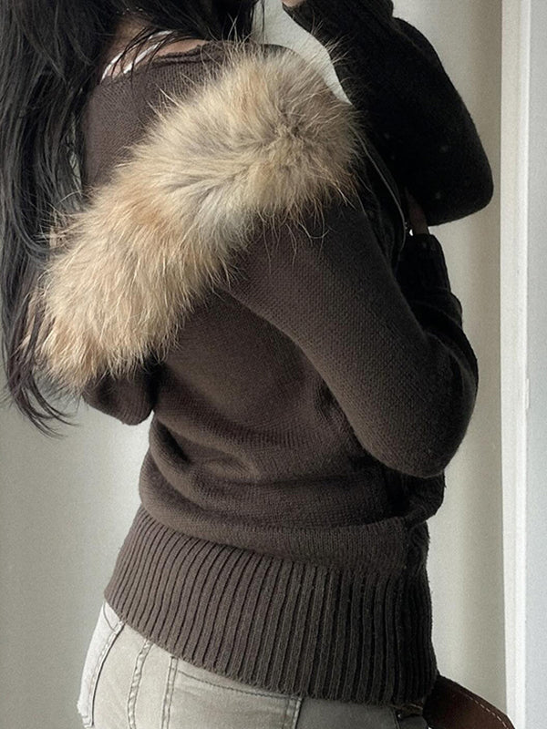 Drune | Farbe Vintage Twist und Fellnahtjacke