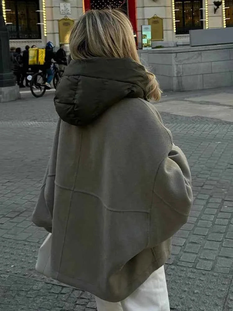 Drune | Übergröße gesteppter Hoodie