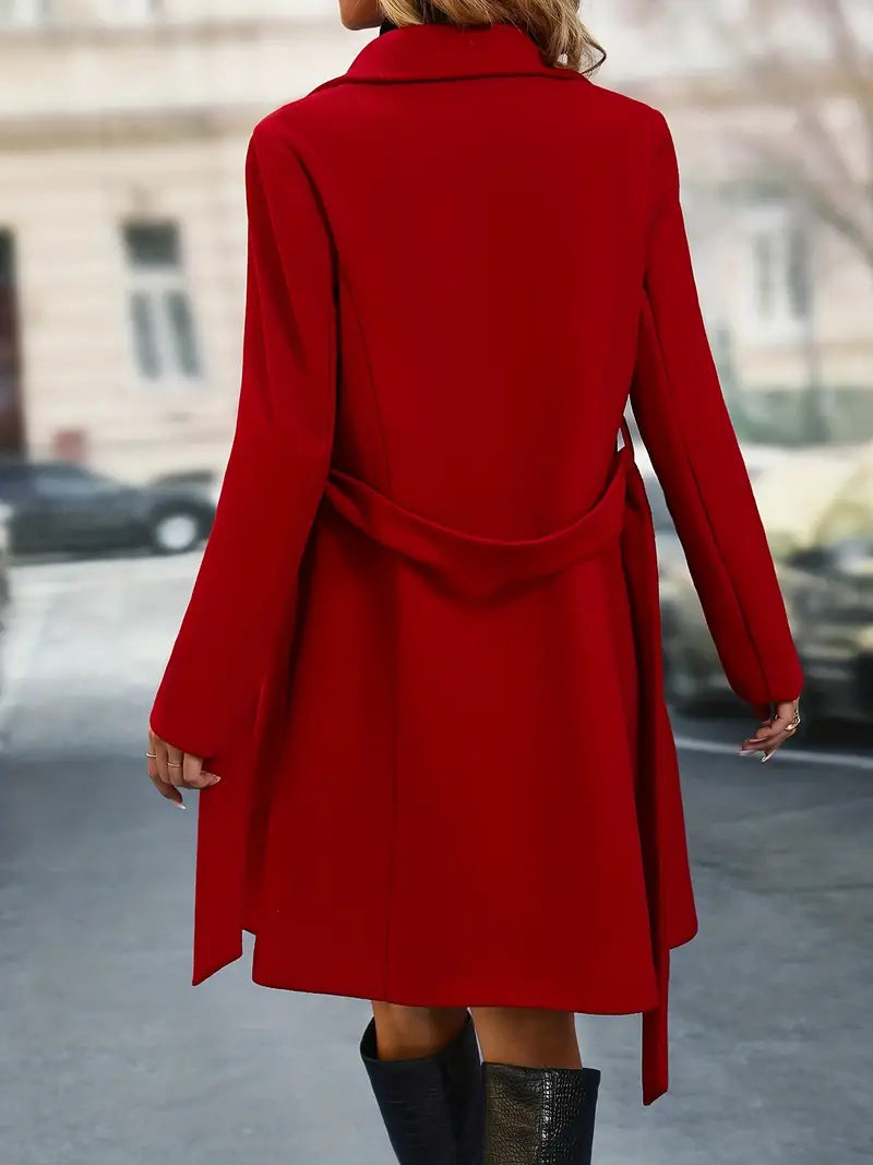 Drune | Schicker Damen Trenchcoat Mit Doppelter Knopfreihe