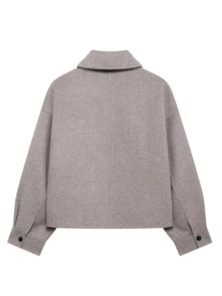 Drune | Wollmischjacke - Minimalistisches Design - Boxy Fit - Moderne Schicht