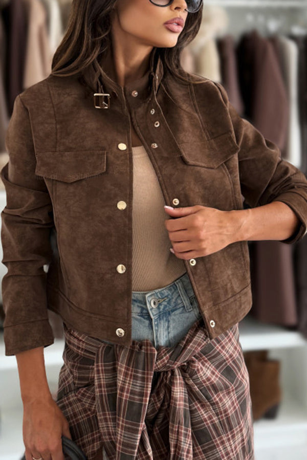 Drune | langärmelige Freizeitjacke mit Knöpfen