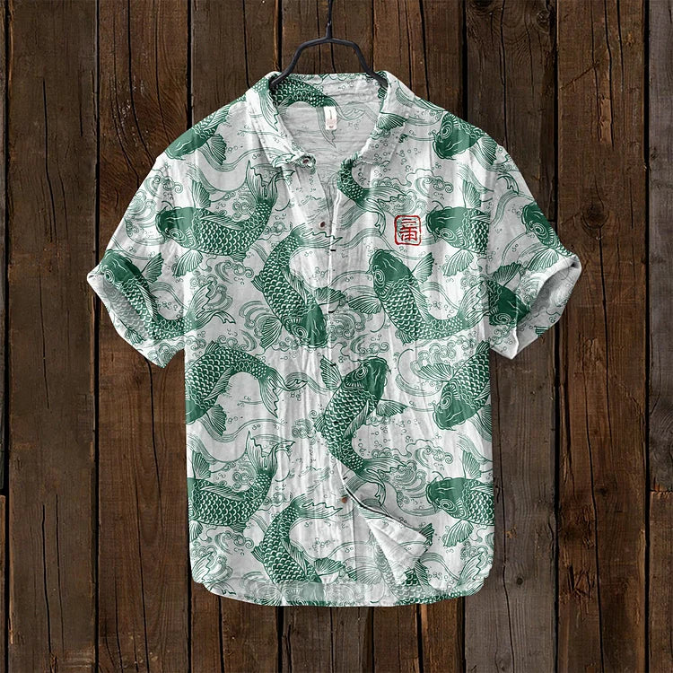 Drune | Vintage Fisch Japanische Kunst Shirt