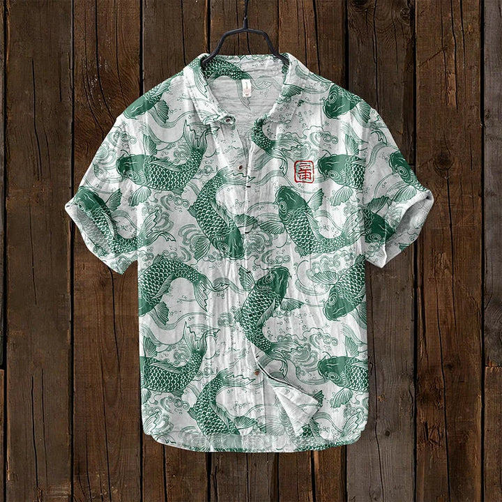 Drune | Vintage Fisch Japanische Kunst Shirt