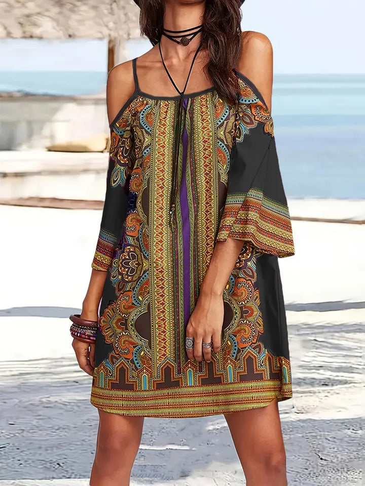 Drune | Farbige Boho Sommerkleid