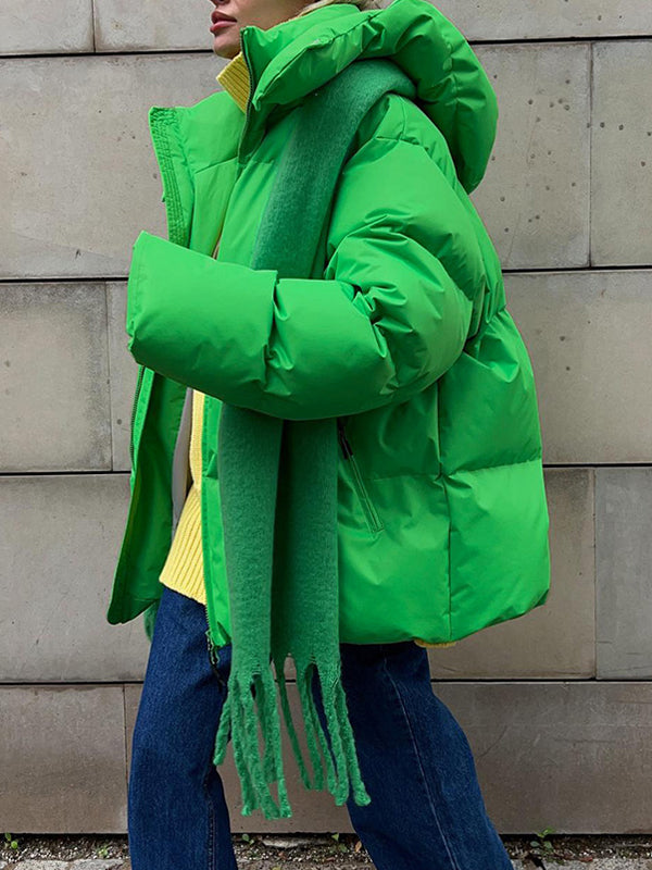 Drune | Warme Pufferjacke mit Kapuze für Damen