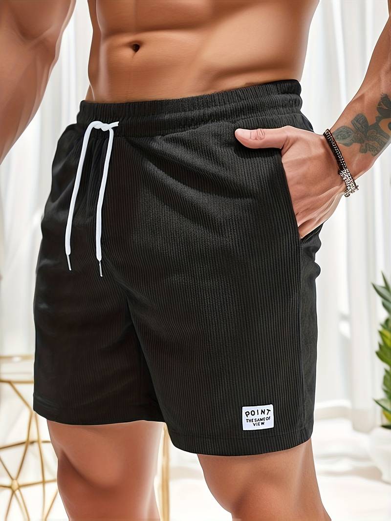 Drune | Lässige Cord-Herrenshorts mit Kordelzug