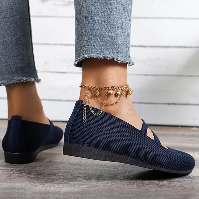 Atmungsaktive Mesh flache Schuhe Drune