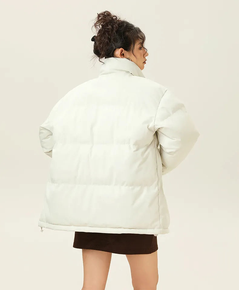 Drune | Lockere Jacke mit Stehkragen aus dickem, warmem Baumwollstoff