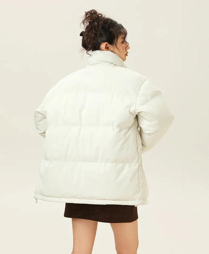 Drune | Lockere Jacke mit Stehkragen aus dickem, warmem Baumwollstoff