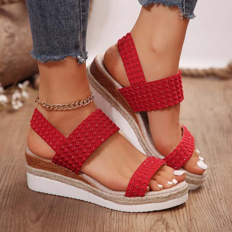 Drune | Bequeme Sommer Plateau Sandalen Mit Keil Für Frauen