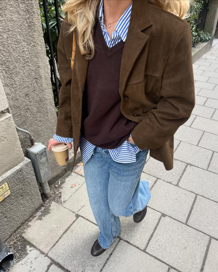 Drune | Wildlederjacke mit Edler Optik