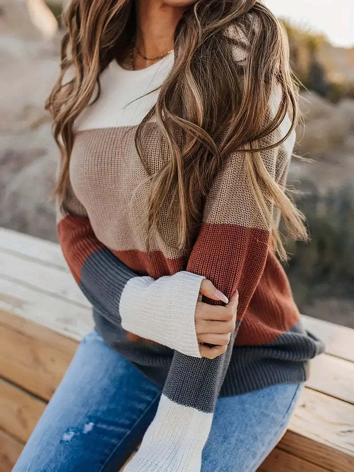 Drune | Gestreifte Gestrickte Damen Tops Stilvoll und Bequem