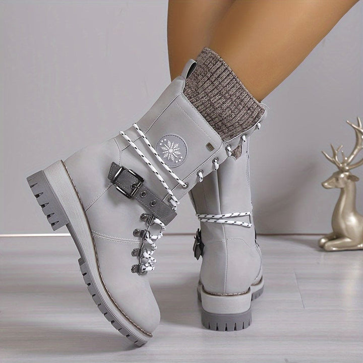Drune - Elegante Gestrickte Thermo-Stiefel