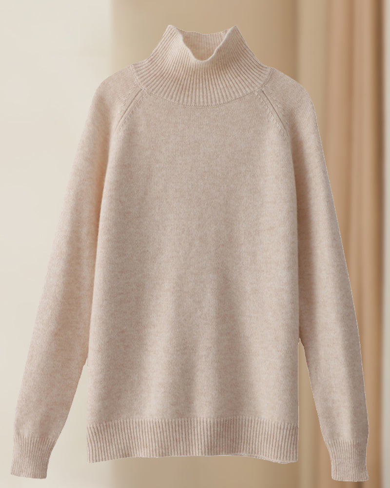 Drune | Einfarbiger Pullover mit Hohem Kragen und Langen Ärmeln