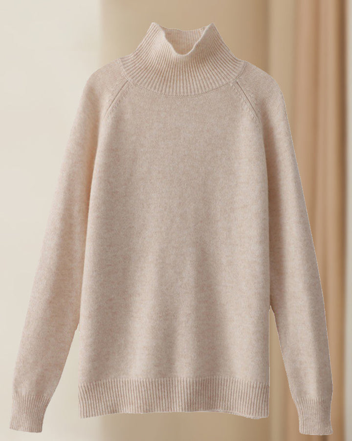 Drune | Einfarbiger Pullover mit Hohem Kragen und Langen Ärmeln
