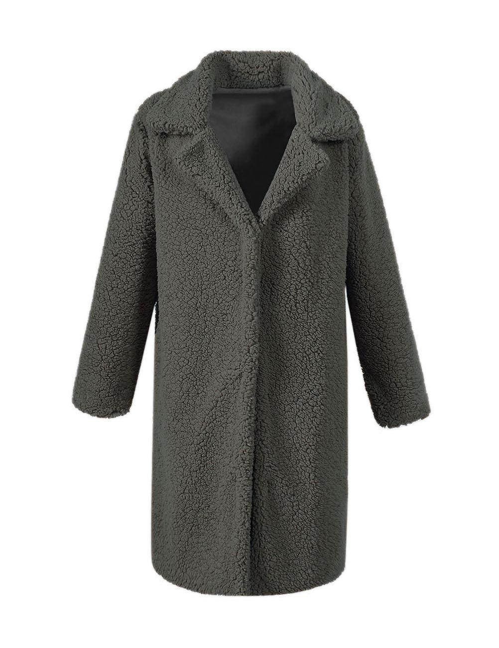 Damen Kuscheliger Teddy-Mantel Drune