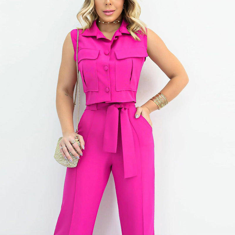 Drune ärmelloses Zweiteiler-Set für Damen