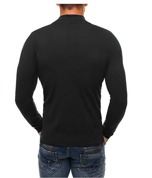Drune | Herren Rollkragenpullover mit Reißverschluss