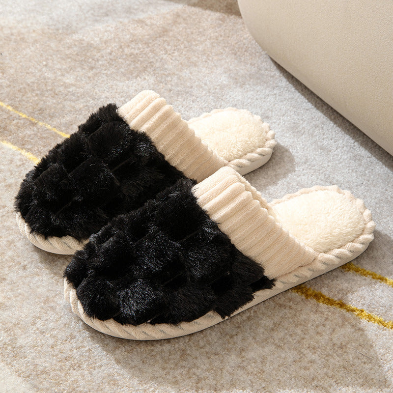 Drune | Bequeme Damen Hausschuhe mit Pelzfutter