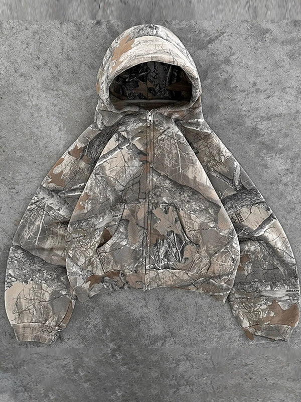 Drune | Vintage Street Print Übergroße Hoodie