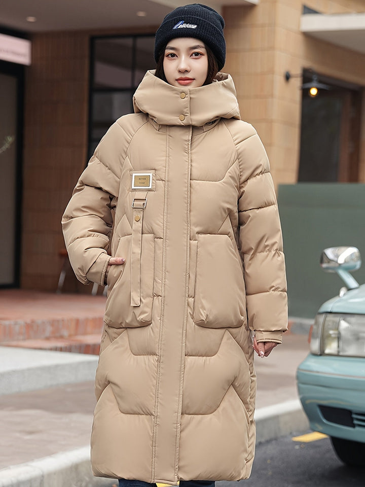 Drune | Warme Fleece Parka Winterjacke mit Kapuze für Frauen - Perfekt für Winteraktitäten