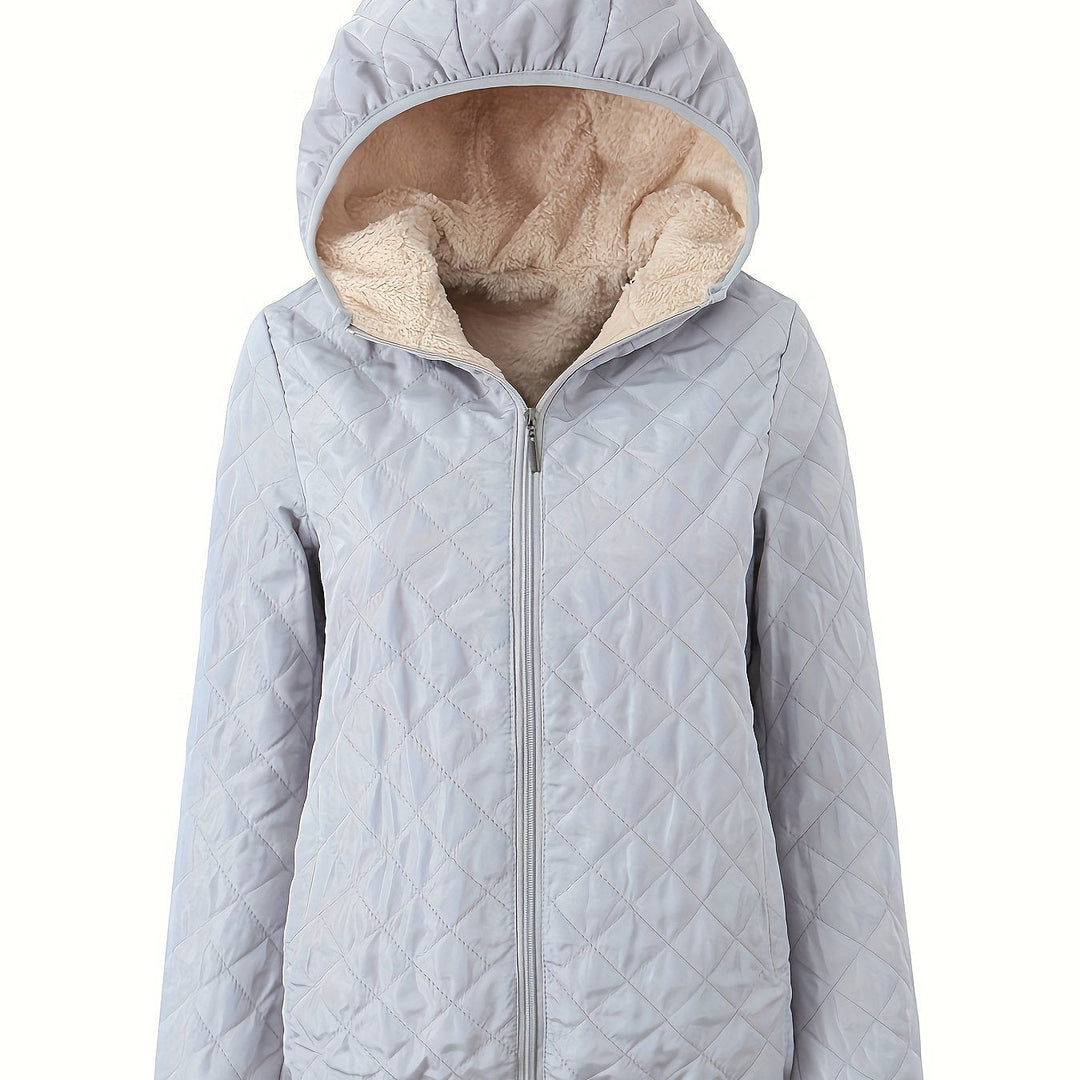 Drune | Steppjacke mit Reißverschluss und Kapuze