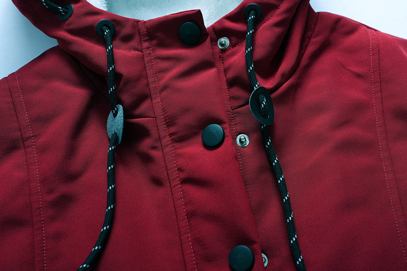 Drune | Damen Fleecejacke mit Kapuze und Kordelzug