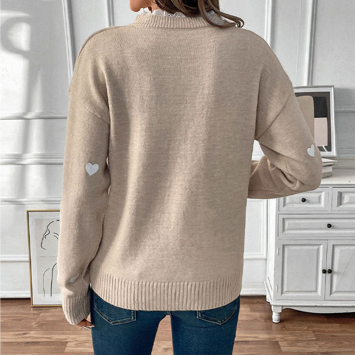 Drune | Ausschnitt Liebe Pullover für Damen