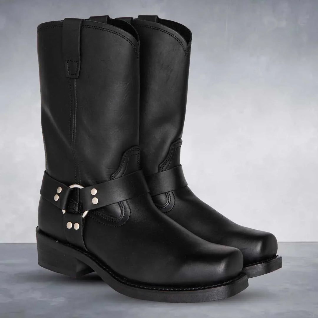 Lorn Retro Cowboy Boots Detail