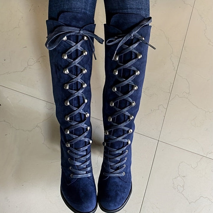 Drune – kniehohe, bequeme lange Winterstiefel für Damen