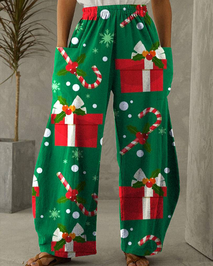 Drune | Weihnachtsdruck Freizeit Hose