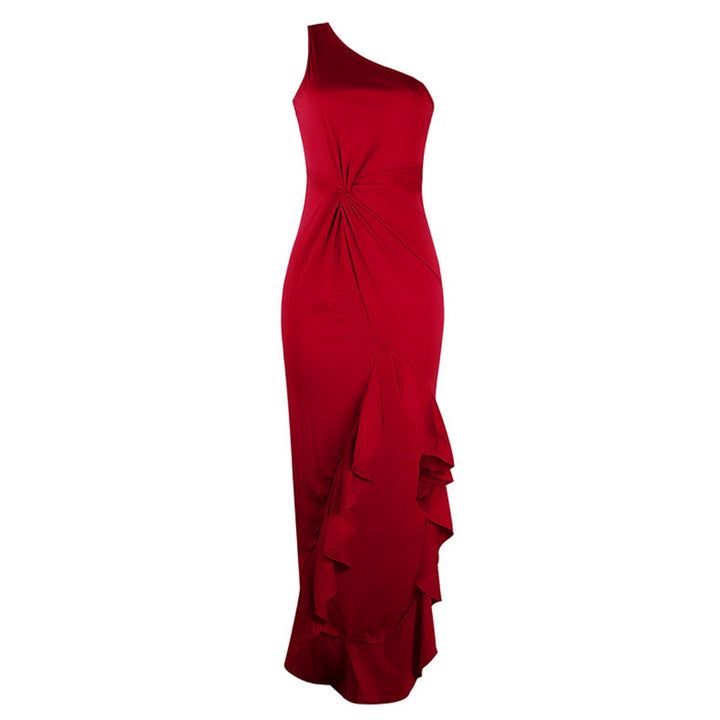 Drune | Swing-Kleid mit geteiltem Rüschensaum
