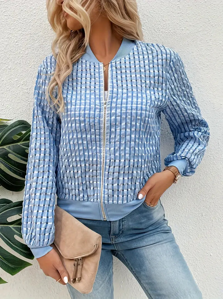 Drune | Karierte Jacke mit Reißverschluss – Vielseitig und Stylisch