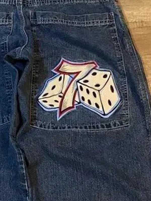 Drune | 2000s Stickerei Hip Hop Street Boyfriend Jeans