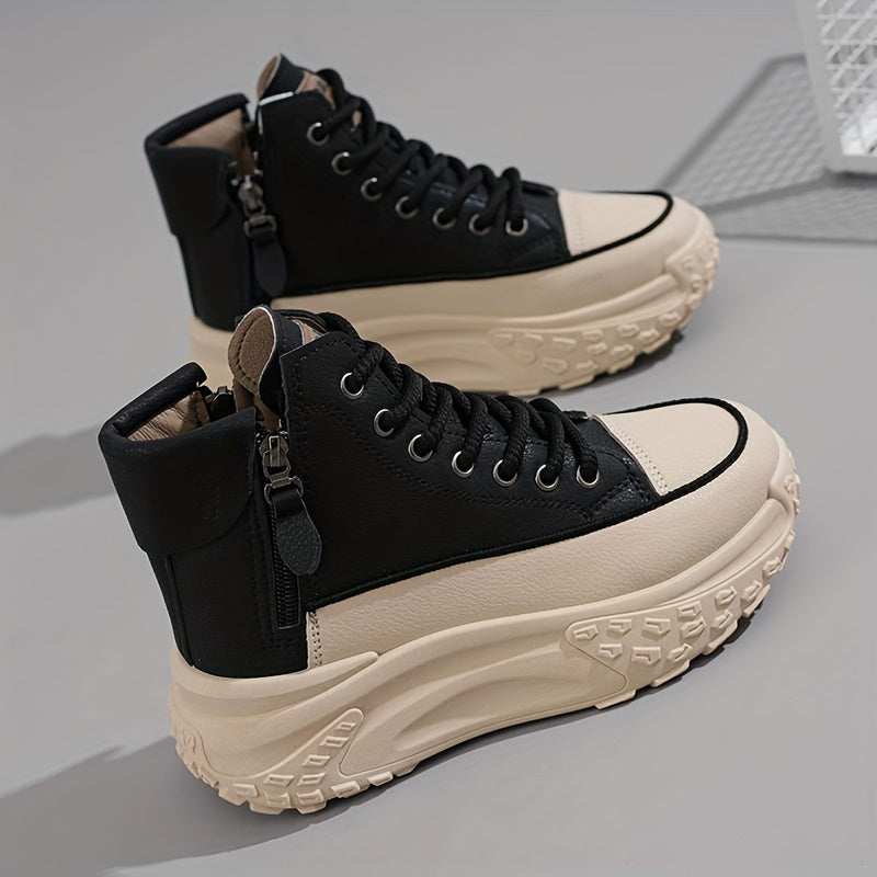 Drune | Lässige Plateau Knöchelhohe Sneaker