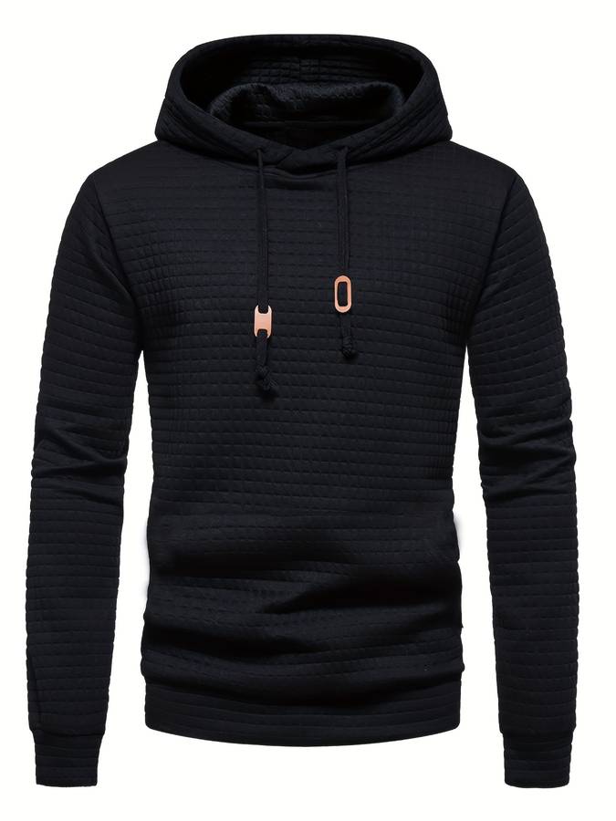 Drune - Lässiger Waffelmuster Hoodie für Männer