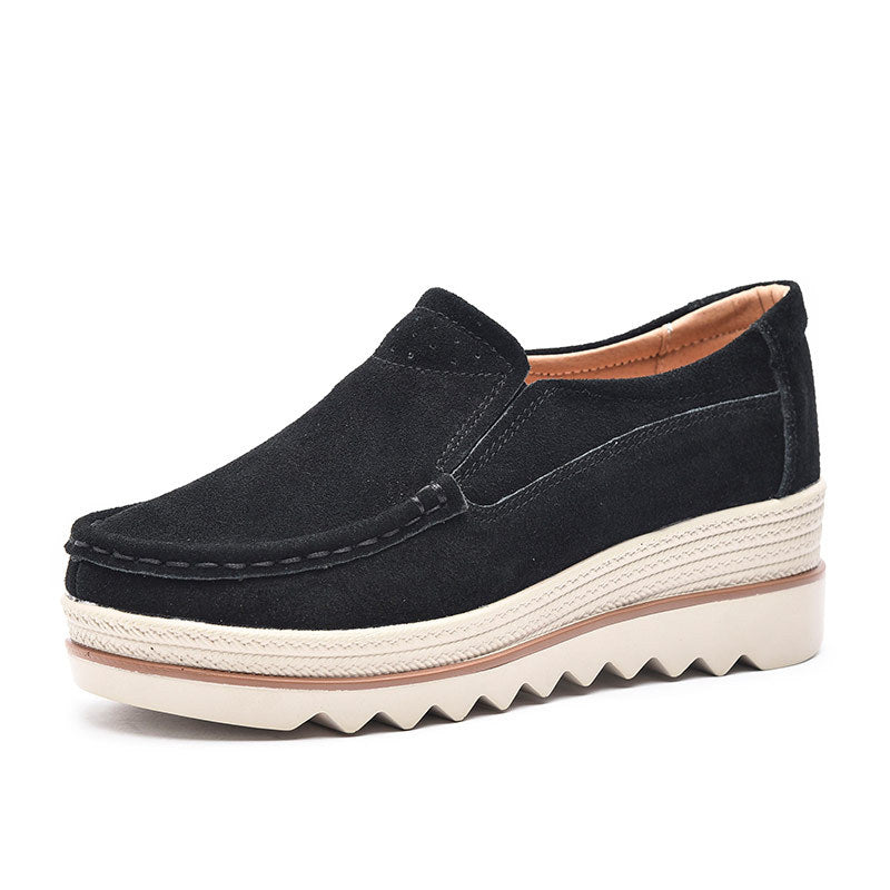 Damen Bequeme Mokassins mit modischer Plateausohle Drune