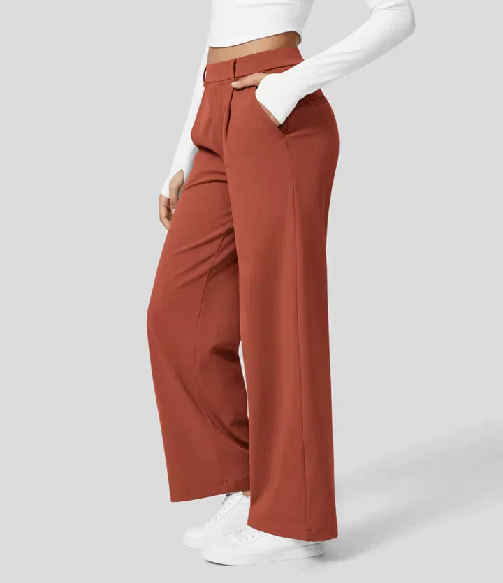 Drune | Damenhose mit weitem Bein - High Waist, Business & Casual geeignet