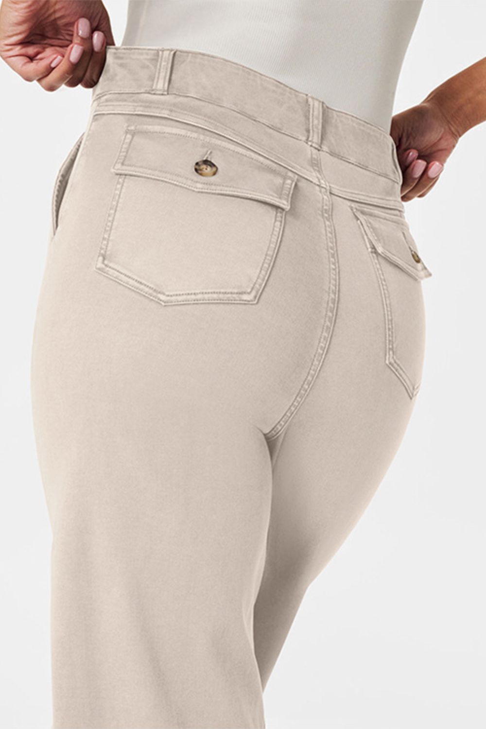 Drune | Hochtaillierte Jeans Mit Taschen Klassisch, Stilvoll Und Vielseitig