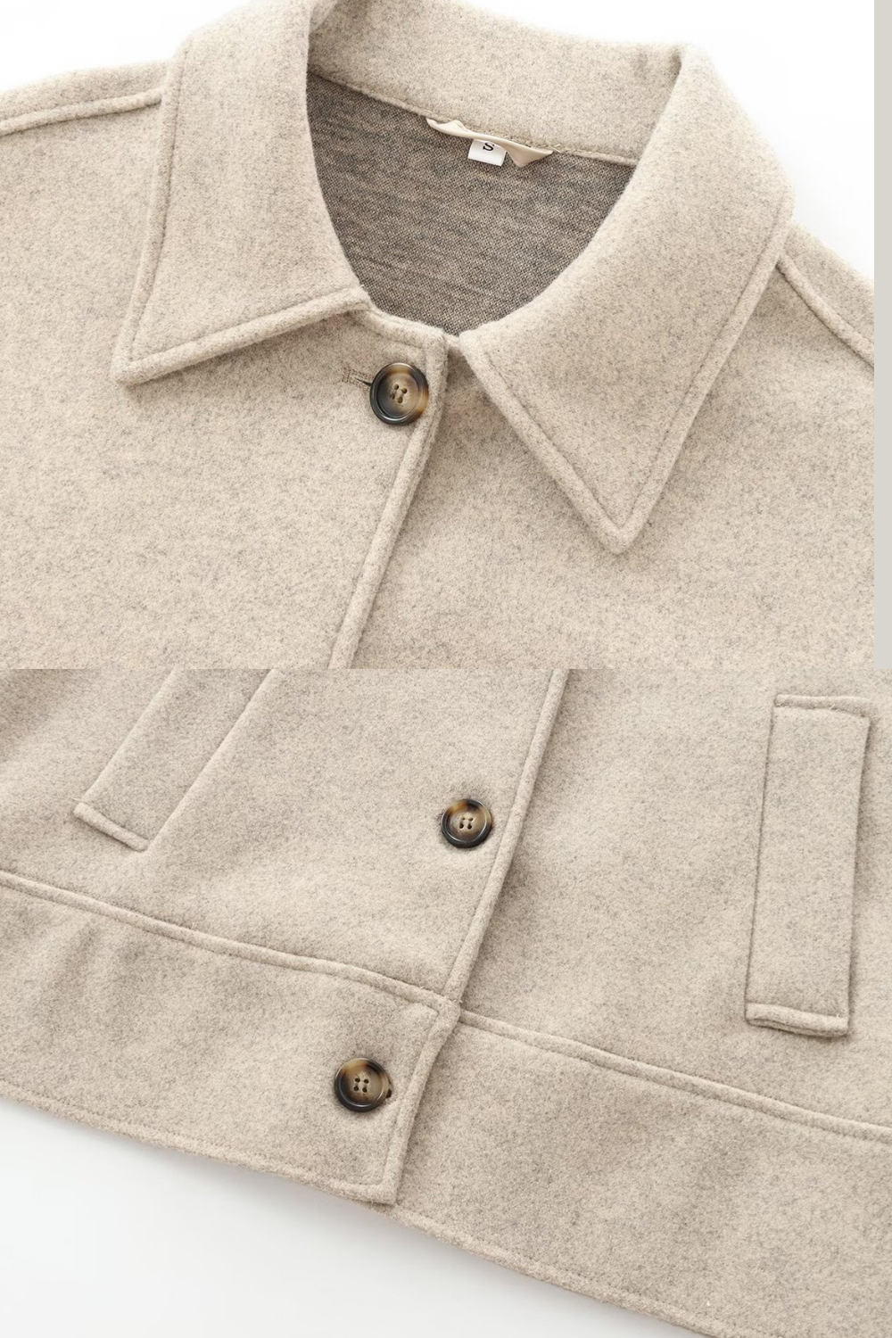Drune | Kragen Wollfilzjacke