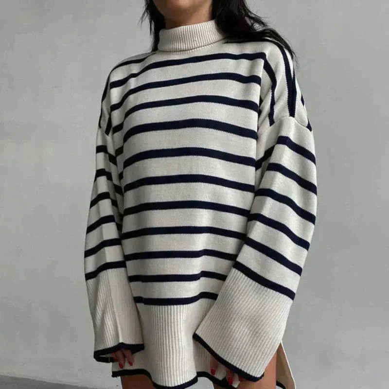 Drune | Strickpullover - Oversized Fit - Weicher Rollkragen - Langer Ärmel Freizeit Design